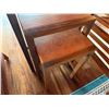 Image 4 : Qty 3 Wooden Nesting Side Tables 12"W x 27"H (largest)