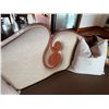 Image 2 : Wooden Sofa Lounger w/ Modern Design, Upholstered Back & Seat Cushions 87" x 34" x 30"H