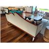 Image 7 : Wooden Sofa Lounger w/ Modern Design, Upholstered Back & Seat Cushions 87" x 34" x 30"H