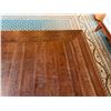 Image 10 : Carved Wooden Low Coffee Table w/ Floral Motif & Cabriole Legs 48" x 48" x 18"H
