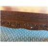 Image 7 : Carved Wooden Low Coffee Table w/ Floral Motif & Cabriole Legs 48" x 48" x 18"H