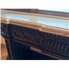 Image 10 : Wooden Oval Entry Console Table w/ Natural Stone Top 70" x 19" x 40"H
