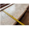 Image 14 : Wooden Oval Entry Console Table w/ Natural Stone Top 70" x 19" x 40"H