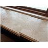 Image 5 : Wooden Oval Entry Console Table w/ Natural Stone Top 70" x 19" x 40"H