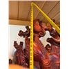 Image 12 : Large, Tall Carved Wooden Sculpture of Underwater Marine Life 36"W x 95"H