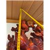 Image 13 : Large, Tall Carved Wooden Sculpture of Underwater Marine Life 36"W x 95"H
