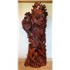 Image 1 : Large, Tall Carved Wooden Sculpture of Underwater Marine Life 36"W x 95"H