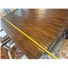Image 20 : Wooden Dining Table 62" x 87" x 30"H w/ 8 Damask Upholstered Chairs