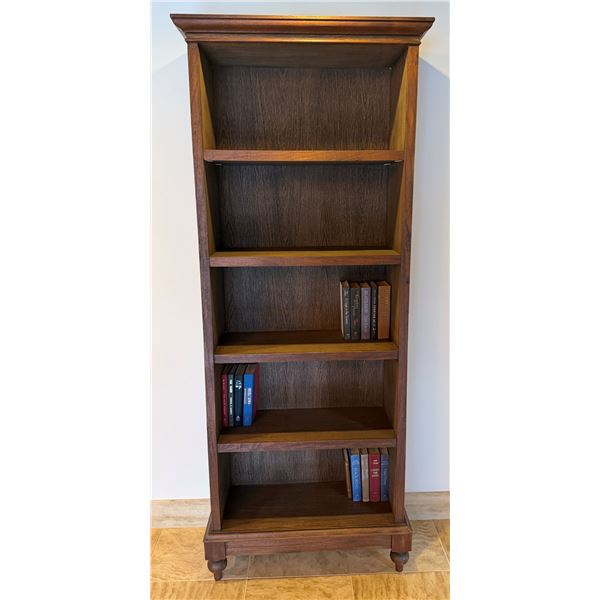 Wooden 5-Tier Book Shelf (contents not included) 33" x 13" x 90"H