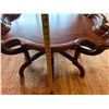 Image 12 : Carved Wooden Scalloped-Edge Coffee Table w/ Raised Rim 48" x 33" x 20"H