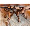 Image 7 : Carved Wooden Scalloped-Edge Coffee Table w/ Raised Rim 48" x 33" x 20"H
