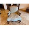 Image 3 : Oversized Upholstered French-Style Bergere Armchair 33" x 29" x 43"H