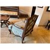 Image 9 : Oversized Upholstered French-Style Bergere Armchair 33" x 29" x 43"H