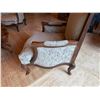 Image 10 : Oversized Upholstered French-Style Bergere Armchair 33" x 29" x 43"H