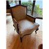 Image 2 : Oversized Upholstered French-Style Bergere Armchair 33" x 29" x 43"H