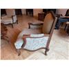 Image 8 : Oversized Upholstered French-Style Bergere Armchair 33" x 29" x 43"H