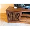 Image 2 : Wooden Bamboo-Motif Media Console or TV Stand 63" x 20" x 24"H (contents not included)