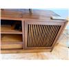 Image 4 : Wooden Bamboo-Motif Media Console or TV Stand 63" x 20" x 24"H (contents not included)