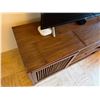 Image 5 : Wooden Bamboo-Motif Media Console or TV Stand 63" x 20" x 24"H (contents not included)