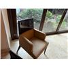 Image 5 : Qty 2  Wooden Armchairs w/ Upholstered Seats & Backs 18" x 18" x 35"H (rack not included)