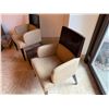 Image 7 : Qty 2  Wooden Armchairs w/ Upholstered Seats & Backs 18" x 18" x 35"H (rack not included)