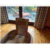 Image 14 : Rattan Settee w/ Reclaimed Natural Wood Finish & Seat Cushion, & 2 Matching Chairs, Misc Sizes