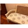 Image 5 : Rattan Settee w/ Reclaimed Natural Wood Finish & Seat Cushion, & 2 Matching Chairs, Misc Sizes