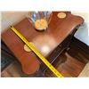 Image 19 : Wooden Sleigh Bed w/ Upholstered Bench & 2 Nightstands (mattress not included)