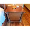 Image 23 : Wooden Sleigh Bed w/ Upholstered Bench & 2 Nightstands (mattress not included)
