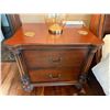 Image 5 : Wooden Sleigh Bed w/ Upholstered Bench & 2 Nightstands (mattress not included)