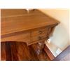 Image 8 : Wooden Desk w/ 4 Drawers 60" x 30" x 30"H & Chair w/ Upholstered Seat 36"H