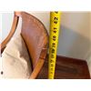Image 7 : Wooden Paragon Dining Armchair w/ Woven Back & Upholstered Seat 22"W x 40"H
