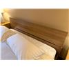 Image 2 : Bedroom Set w/ Wooden Headboard & 2 Nightstands, Misc Sizes (mattress not included)