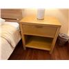 Image 4 : Bedroom Set w/ Wooden Headboard & 2 Nightstands, Misc Sizes (mattress not included)