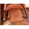 Image 3 : Wooden High Back Armchair w/ Upholstered Seat & Back 23"W x 37"H