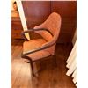 Image 4 : Wooden High Back Armchair w/ Upholstered Seat & Back 23"W x 37"H