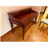 Image 6 : Wooden Partner Desk w/ 3 Drawers 60" x 26" x 39"H & Chair w/ Upholstered Seat 36"H