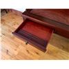 Image 8 : Wooden Partner Desk w/ 3 Drawers 60" x 26" x 39"H & Chair w/ Upholstered Seat 36"H