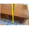 Image 9 : Carved Wooden Low Coffee Table w/ Floral Motif 36" x 18" x 14"H
