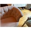 Image 2 : Curved Loveseat w/ Upholstered Seat & Back 60" x 25" x 32"H