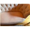 Image 3 : Curved Loveseat w/ Upholstered Seat & Back 60" x 25" x 32"H