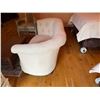 Image 6 : Curved Loveseat w/ Upholstered Seat & Back 60" x 25" x 32"H