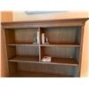 Image 2 : Carved Wooden Desk w/ Hutch 60" x 30" x 75"H & Chair 36"H (contents not included)