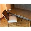 Image 4 : Carved Wooden Desk w/ Hutch 60" x 30" x 75"H & Chair 36"H (contents not included)