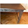 Image 5 : Carved Wooden Desk w/ Hutch 60" x 30" x 75"H & Chair 36"H (contents not included)