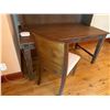 Image 8 : Carved Wooden Desk w/ Hutch 60" x 30" x 75"H & Chair 36"H (contents not included)