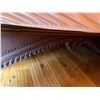 Image 13 : Carved Wooden Bedframe on Wheels w/ Curved Headboard 81" x 54"  (mattress not included)