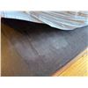Image 14 : Carved Wooden Bedframe on Wheels w/ Curved Headboard 81" x 54"  (mattress not included)