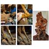 Image 11 : Large Carved Wooden Sculpture Depicting Birds 30"W x 67"H (damaged during the move)