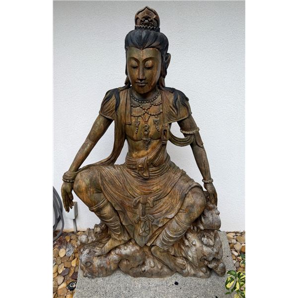 Guanyin Statue, the Bodhisattva of Compassion & Mercy 38"W x 60"H